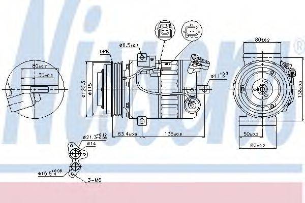 NISSENS 89394 Компресор, кондиціонер