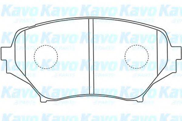 KAVO PARTS BP4563 Комплект гальмівних колодок, дискове гальмо