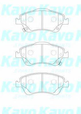 KAVO PARTS BP9127 Комплект гальмівних колодок, дискове гальмо