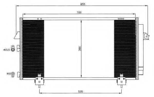 NRF 35381 Конденсатор, кондиціонер