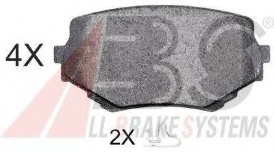 A.B.S. 36965OE Комплект гальмівних колодок, дискове гальмо