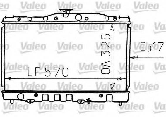 VALEO 731135 Радіатор, охолодження двигуна