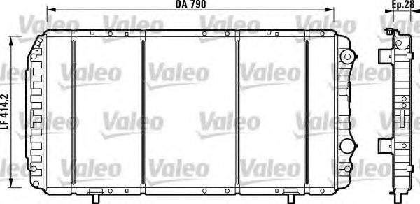 VALEO 732914 Радіатор, охолодження двигуна