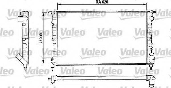 VALEO 816552 Радіатор, охолодження двигуна