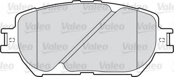 VALEO 598862 Комплект гальмівних колодок, дискове гальмо