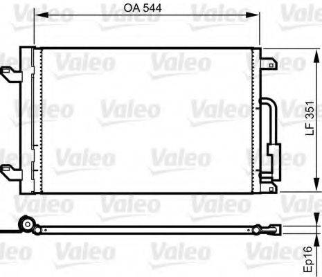 VALEO 814198 Конденсатор, кондиціонер