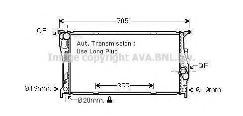 AVA QUALITY COOLING BW2542 Радіатор, охолодження двигуна