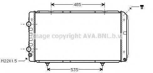 AVA QUALITY COOLING PE2145 Радіатор, охолодження двигуна