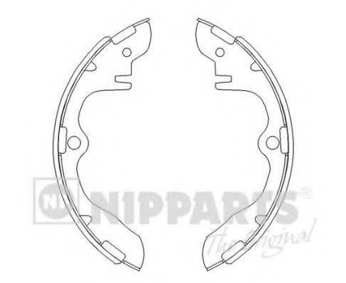 NIPPARTS J3503013 Комплект гальмівних колодок