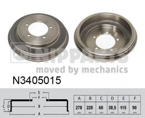 NIPPARTS N3405015 Гальмівний барабан