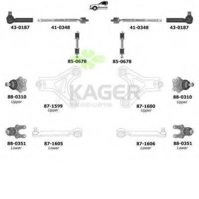 KAGER 801046 Підвіска колеса