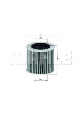 MAHLE ORIGINAL OX416D2 Масляний фільтр