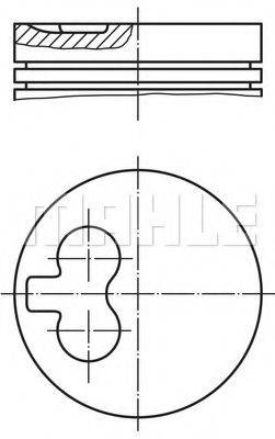 MAHLE ORIGINAL 0216602 Поршень