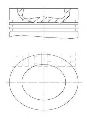 MAHLE ORIGINAL 028PI00100002 Поршень