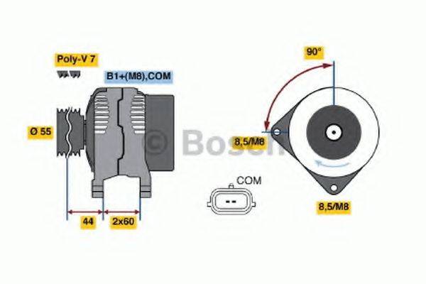 BOSCH 0124425039 Генератор