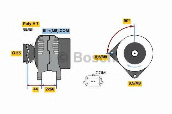 BOSCH 0986081080 Генератор