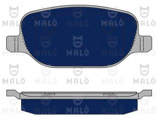 MALO 1050280 Комплект гальмівних колодок, дискове гальмо