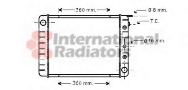 VAN WEZEL 59002028 Радіатор, охолодження двигуна