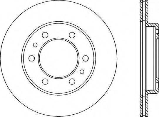 OPEN PARTS BDR152720 гальмівний диск