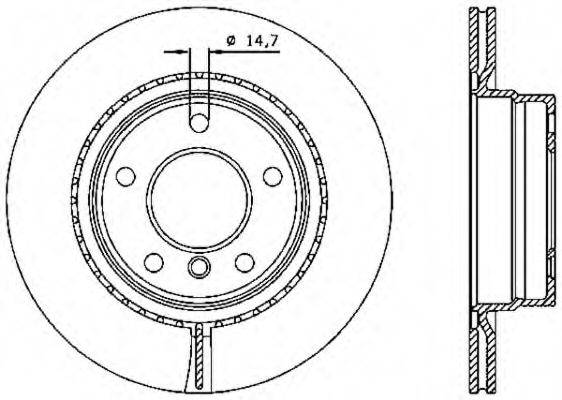 OPEN PARTS BDA233420 гальмівний диск