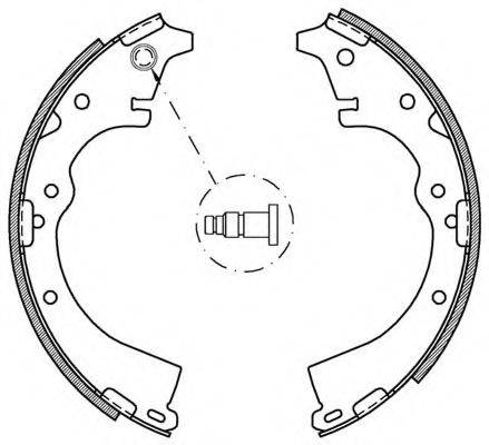 OPEN PARTS BSA214100 Комплект гальмівних колодок
