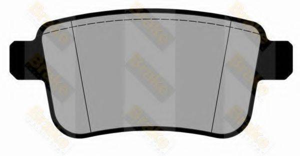 BRAKE ENGINEERING PA1798 Комплект гальмівних колодок, дискове гальмо