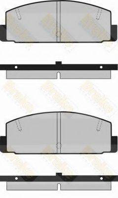BRAKE ENGINEERING PA367 Комплект гальмівних колодок, дискове гальмо