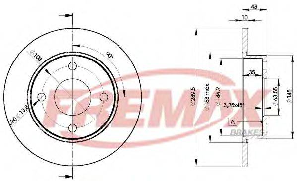 FREMAX BD1063 гальмівний диск