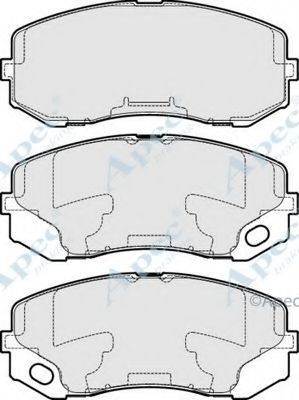 APEC BRAKING PAD1726 Комплект гальмівних колодок, дискове гальмо