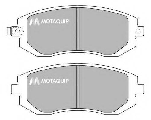 MOTAQUIP LVXL1233 Комплект гальмівних колодок, дискове гальмо