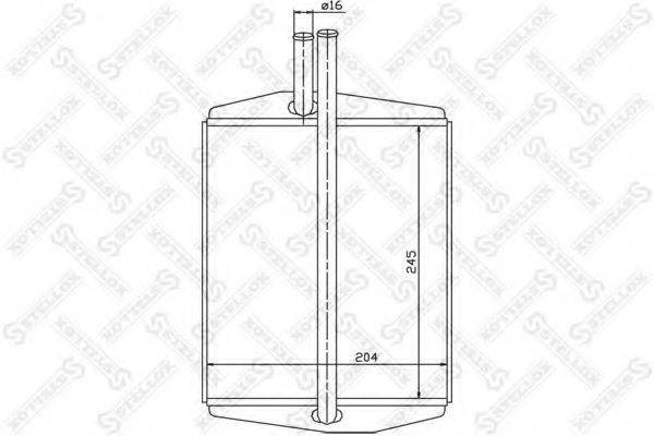 STELLOX 1035088SX Теплообмінник, опалення салону