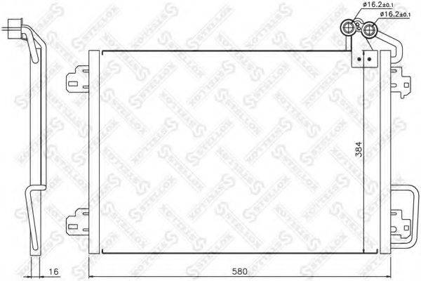 STELLOX 1045197SX Конденсатор, кондиціонер