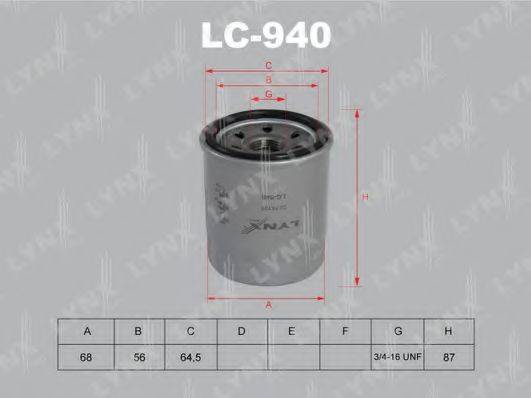LYNXAUTO LC940 Масляний фільтр