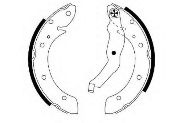 HELLA PAGID 8DB355001581 Комплект гальмівних колодок