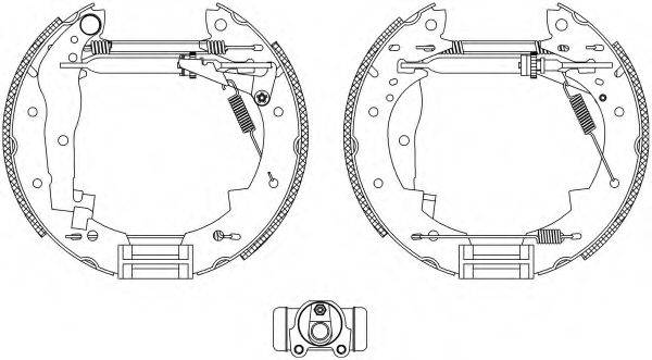 HELLA PAGID 8DB355004251 Комплект гальмівних колодок