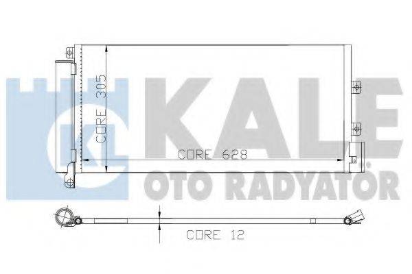 KALE OTO RADYATOR 195700 Конденсатор, кондиціонер