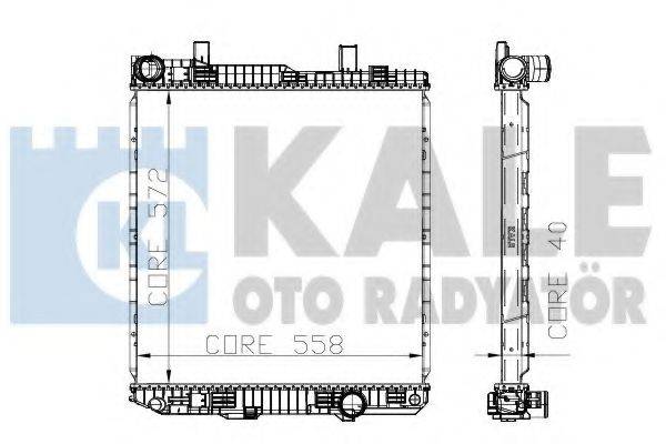 KALE OTO RADYATOR 310400 Радіатор, охолодження двигуна