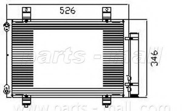 PARTS-MALL PXNCM005 Конденсатор, кондиціонер