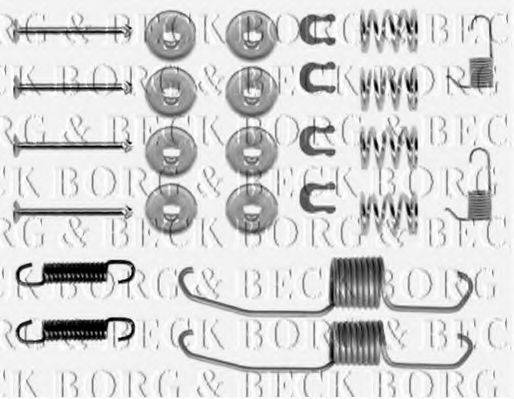 BORG & BECK BBK6108 Комплектуючі, колодки дискового гальма
