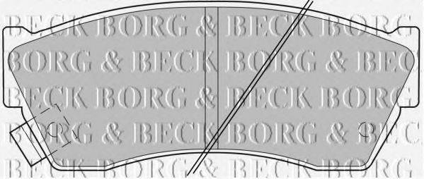 BORG & BECK BBP1529 Комплект гальмівних колодок, дискове гальмо