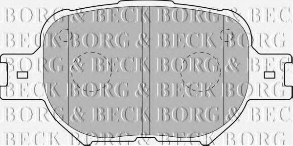 BORG & BECK BBP1767 Комплект гальмівних колодок, дискове гальмо