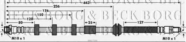 BORG & BECK BBH7598 Гальмівний шланг
