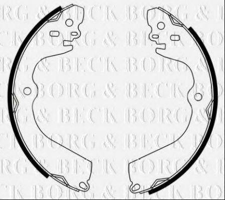 BORG & BECK BBS6495 Комплект гальмівних колодок