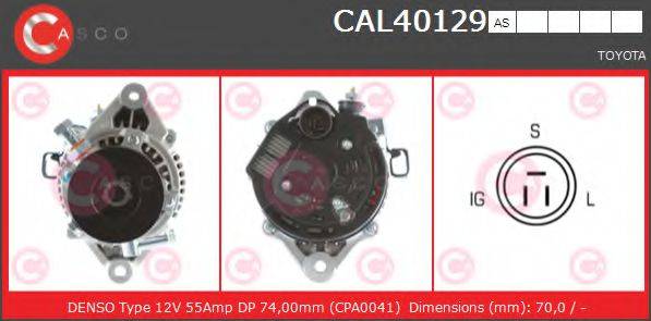 CASCO CAL40129AS Генератор