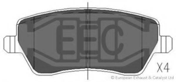 EEC BRP1312 Комплект гальмівних колодок, дискове гальмо
