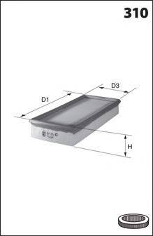 LUCAS FILTERS LFAF122 Повітряний фільтр