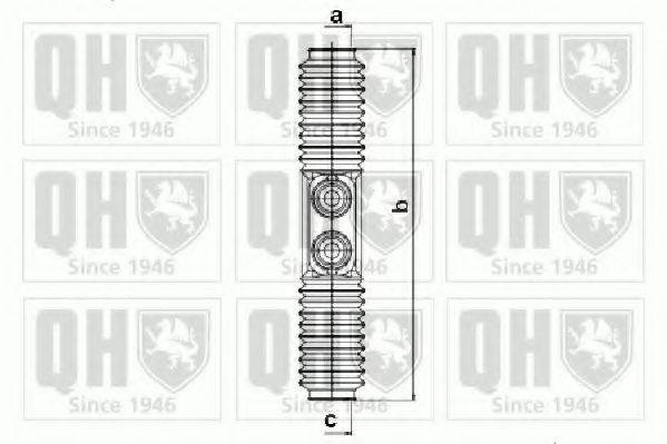 QUINTON HAZELL QG1184 Комплект пильника, рульове керування