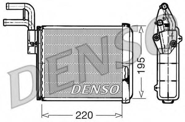 DENSO DRR09032 Теплообмінник, опалення салону