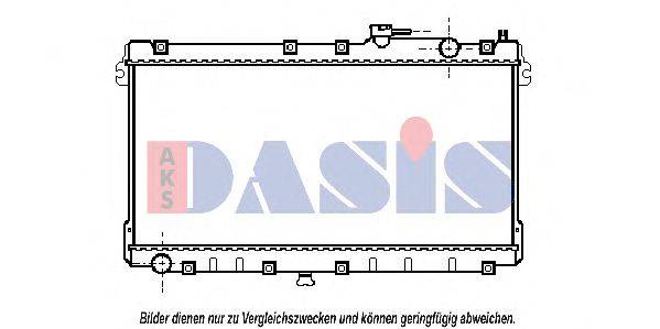 AKS DASIS 110380N Радіатор, охолодження двигуна
