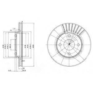 DELPHI BG3359C гальмівний диск